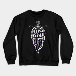Disc Golf: Purple Flame Crewneck Sweatshirt